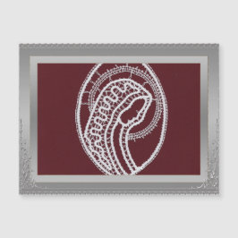 Foto personalizada do quadro de borda prateada S. 