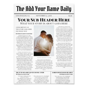 Foto personalizada do seu artigo de notícias da pr