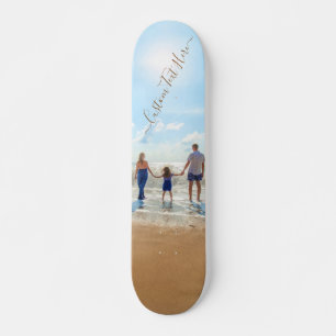 Foto personalizada e texto skate seu próprio Desi
