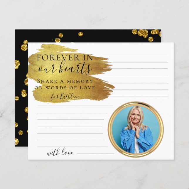 Foto personalizada elegante Compartilhar uma placa (Frente/Verso)