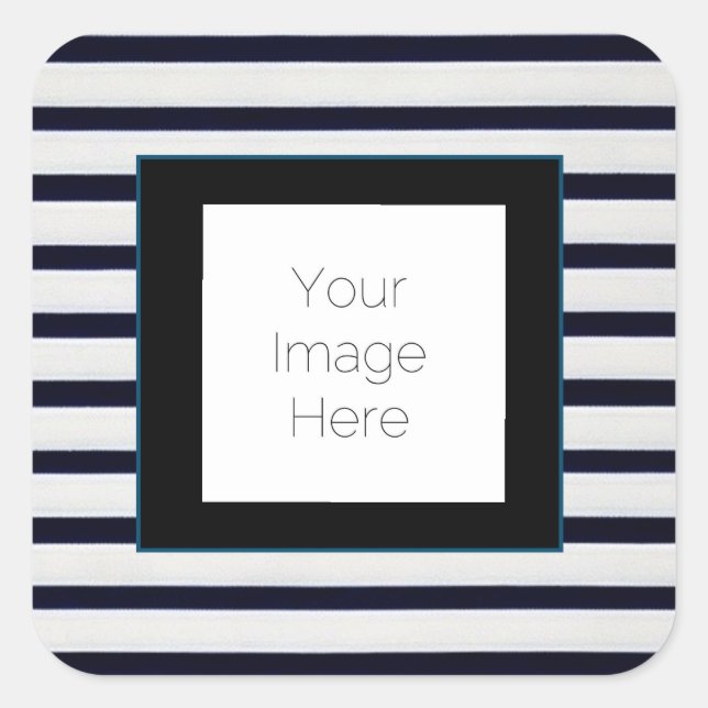 Foto personalizada em branco e preto adesivo (Frente)