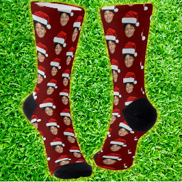 Foto personalizada engraçada Foto do Papai Noel Há