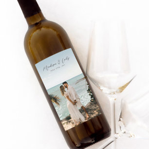Foto personalizada Etiqueta de garrafa de vinho An