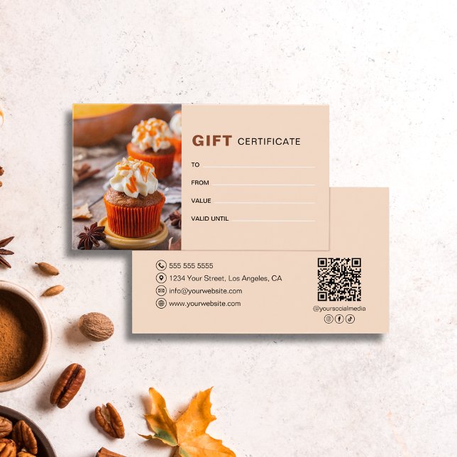 Foto personalizada Fall Autumn Bakery Business (Custom Logo Photo Fall Autumn Bakery Business)
