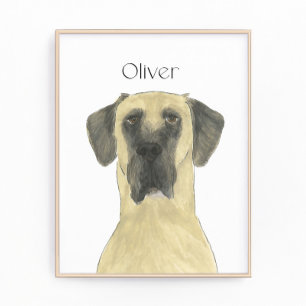 Foto Personalizada Fawn Mascarada Grande Arte Dane