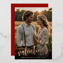 Foto Personalizada Feliz Dia dos Namorados Elegant