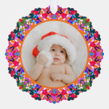 Foto Personalizada Feliz Natal Moderno Colorido