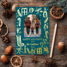 FOTO Personalizada Fofo de Natal Whimsso DOURADA
