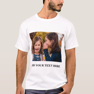 Foto personalizada personalizada e T-Shirt de text
