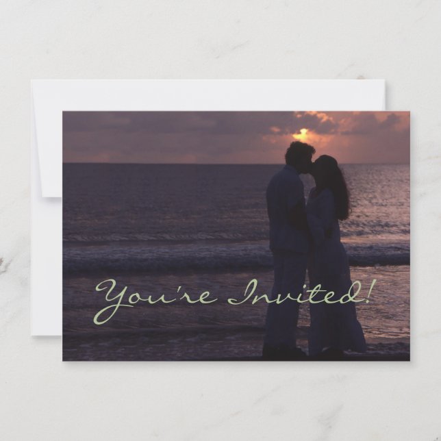 Foto Personalizada Simples de Modelo de Convite de (Frente)
