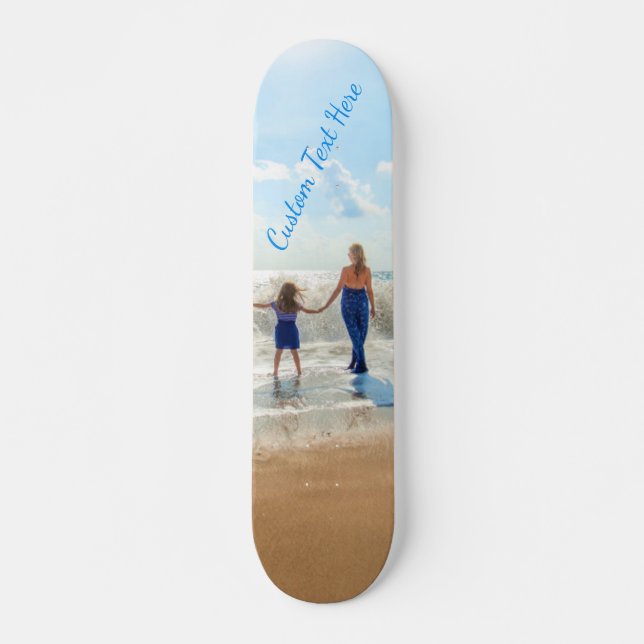 Foto personalizada skate Suas fotos e texto (Frente)
