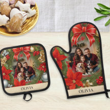 Foto personalizada sobre Poinsettia de Natal