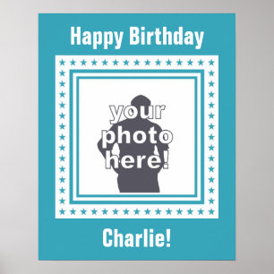 FOTO PERSONALIZADA, TEXTO E poster DE COR