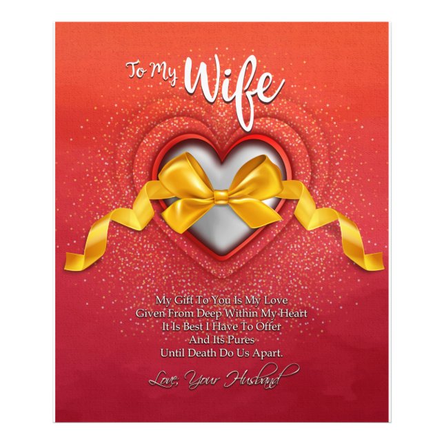Foto Personalizado Para Minha Esposa | Ofertas para Nam (Frente)