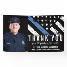 Foto personalizável de aposentadoria da polícia de