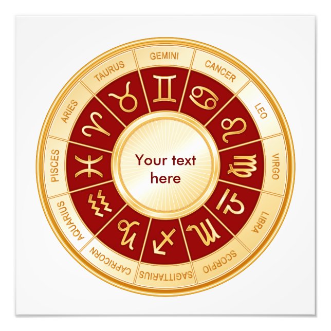 Foto Personalize o seu Impressão de horóscopo (Frente)