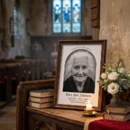 Foto Personalized Memorial Funeral Photo Poster