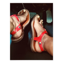 Foto Pés nos travões