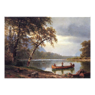 Foto Pesca do salmão no Cascapediac Albert Bierstadt