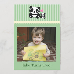 Foto pessoal Convite de aniversário para Panda - 
