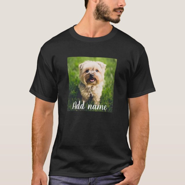 Foto Pet Personalizada E Nome T-Shirt (Frente)