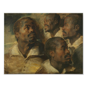 Foto Peter Paul Rubens - Quatro estudos de um chefe