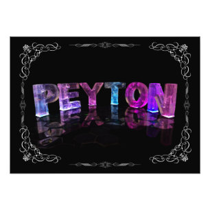 Foto Peyton - o Peyton conhecido em 3D ilumina-se