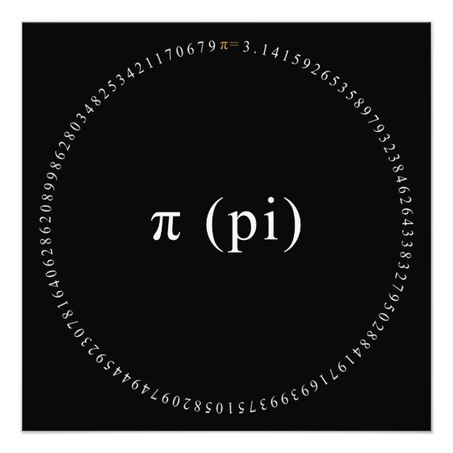 Foto Pi, A Constante Matemática Irracional (Frente)