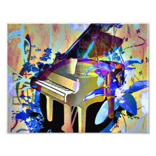 Foto Piano colorido Digital Funky