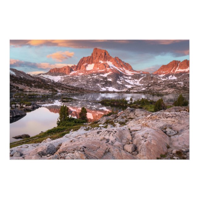 Foto Pico Banner e Lago Thousand Island (Frente)