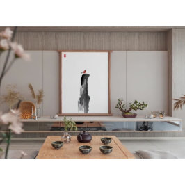 Foto Pico de solitário - Arte de Parede de Tinta Minima