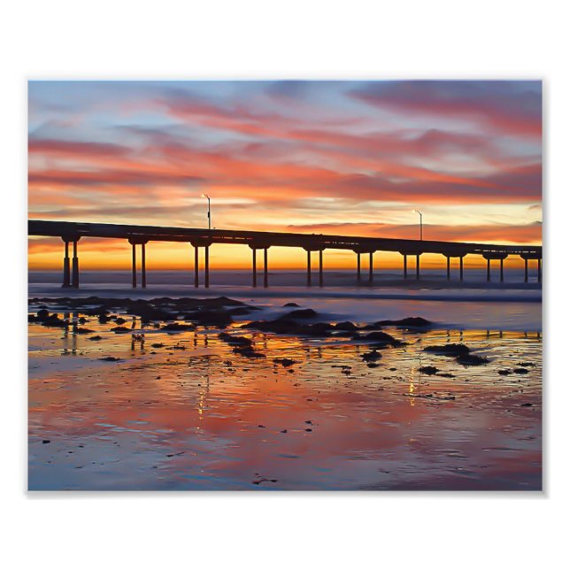 Foto Pier em um Sunset da Flórida (Frente)