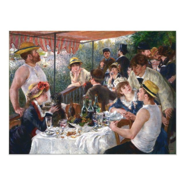 Foto Pierre-Auguste Renoir - Almoço dos Remadores (Frente)