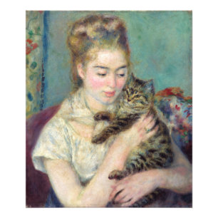 Foto Pierre-Auguste Renoir - Mulher com um Gato