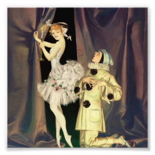 Foto “Pierrot e Columbine” por FX Leyendecker