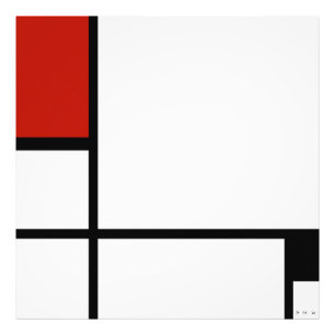 Foto Piet Mondrian - Composição Geométrica Abstrata