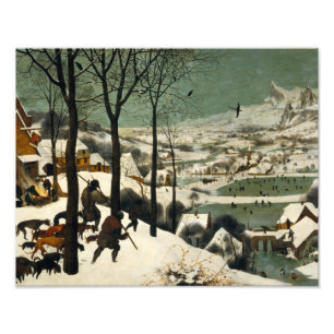 Foto Pieter Bruegel a pessoa idosa - caçadores na neve