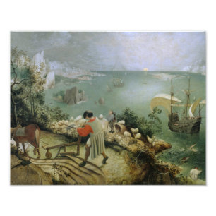 Foto Pieter Bruegel a pessoa idosa - queda da paisagem