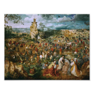 Foto Pieter Bruegel a procissão da Pessoa idosa- ao