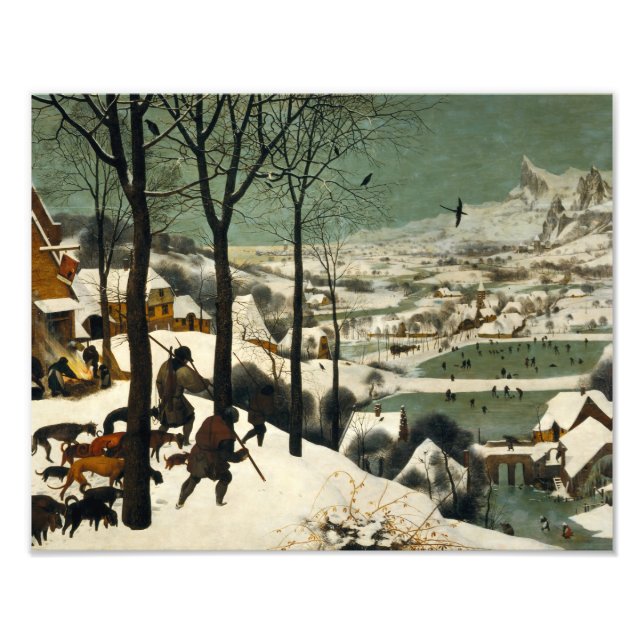Foto Pieter Bruegel, o Velho - Caçadores na Neve (Frente)