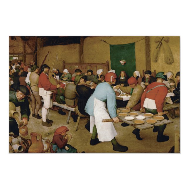 Foto Pieter Bruegel, o Velho - Casamento Camponês (Frente)