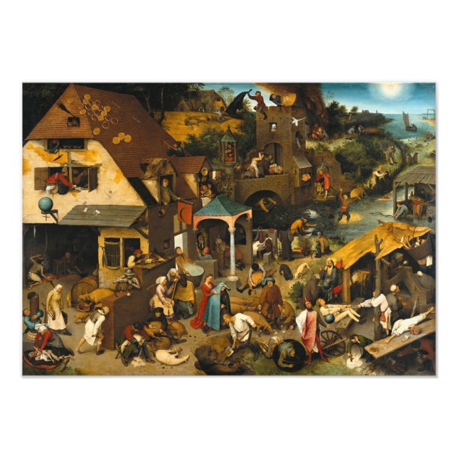 Foto Pieter Bruegel, o Velho - Provérbios Países Baixos (Frente)