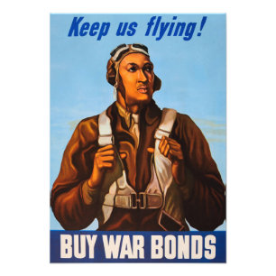 Foto Pilotos de Caça Aviadores Afro-Americanos da Segun