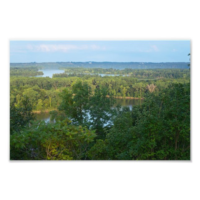 Foto Pine Bend Bluff Sobre o Rio Mississippi (Frente)