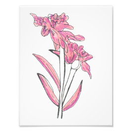 Foto Pink Orchid Print