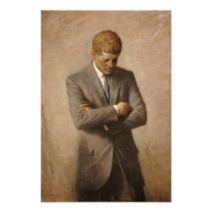 Foto Pintado John F. Kennedy White House Retrato