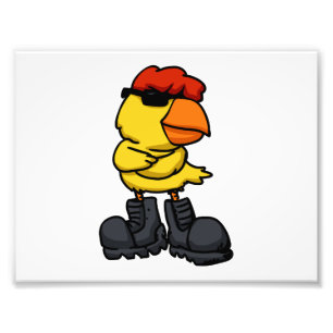 Foto Pintinho Legal com óculos escuros  escolher cor d