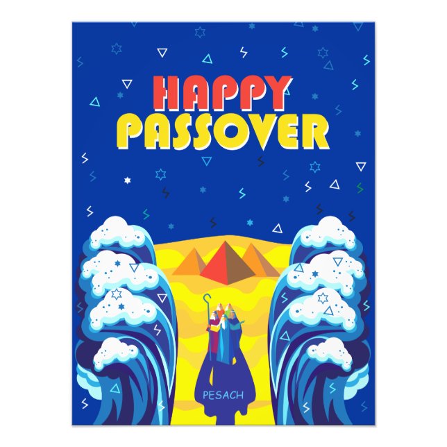 Foto Pintor Pop de Êxodo de Passover Moisés e Israelita (Frente)