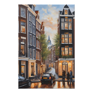 Foto pintura a óleo de Amsterdã