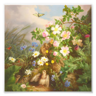 Foto Pintura a óleo de flores silvestres vintage e pass